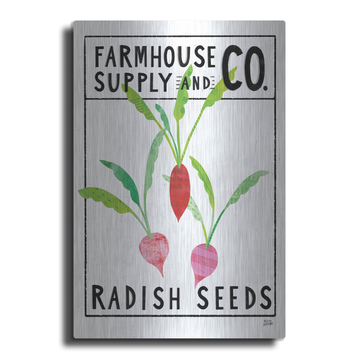 'Kitchen Garden Seed Packet 1' by Melissa Averinos – Metal Wall Art