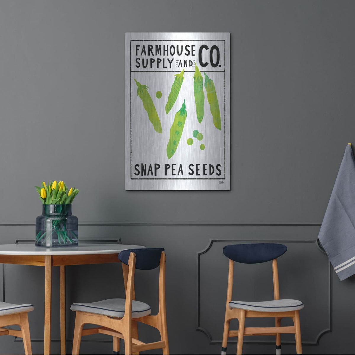 'Kitchen Garden Seed Packet 2' by Melissa Averinos – Metal Wall Art, 24x36 room view