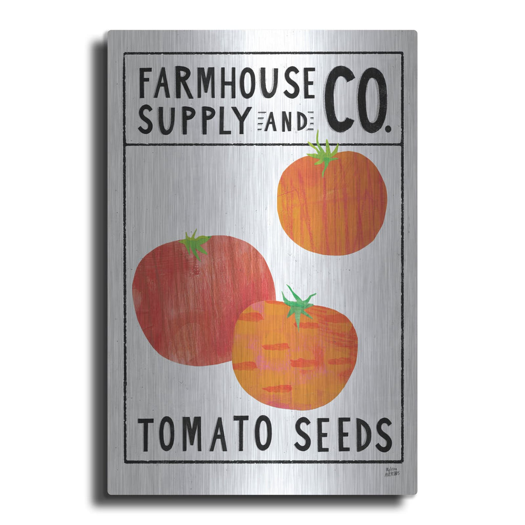 'Kitchen Garden Seed Packet 3' by Melissa Averinos – Metal Wall Art
