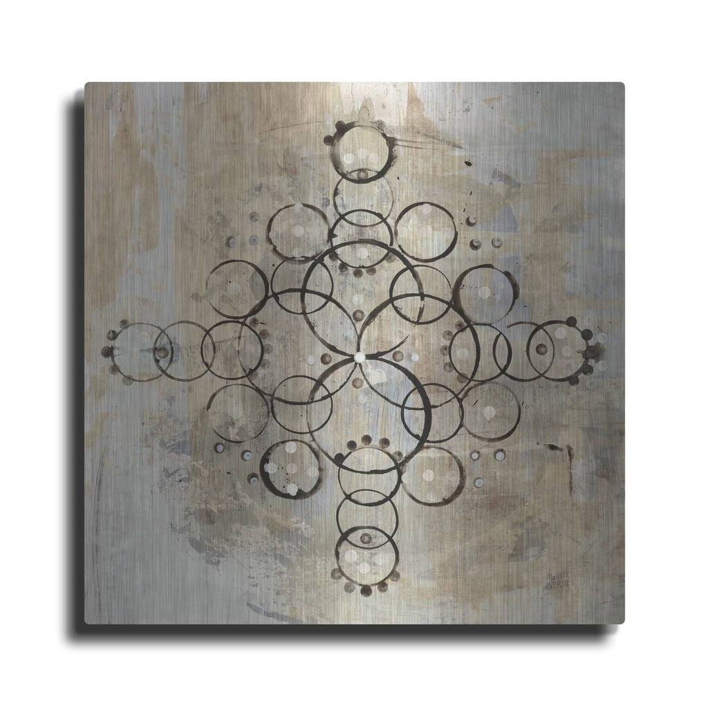 'Neutral Mandala 2' by Melissa Averinos – Metal Wall Art