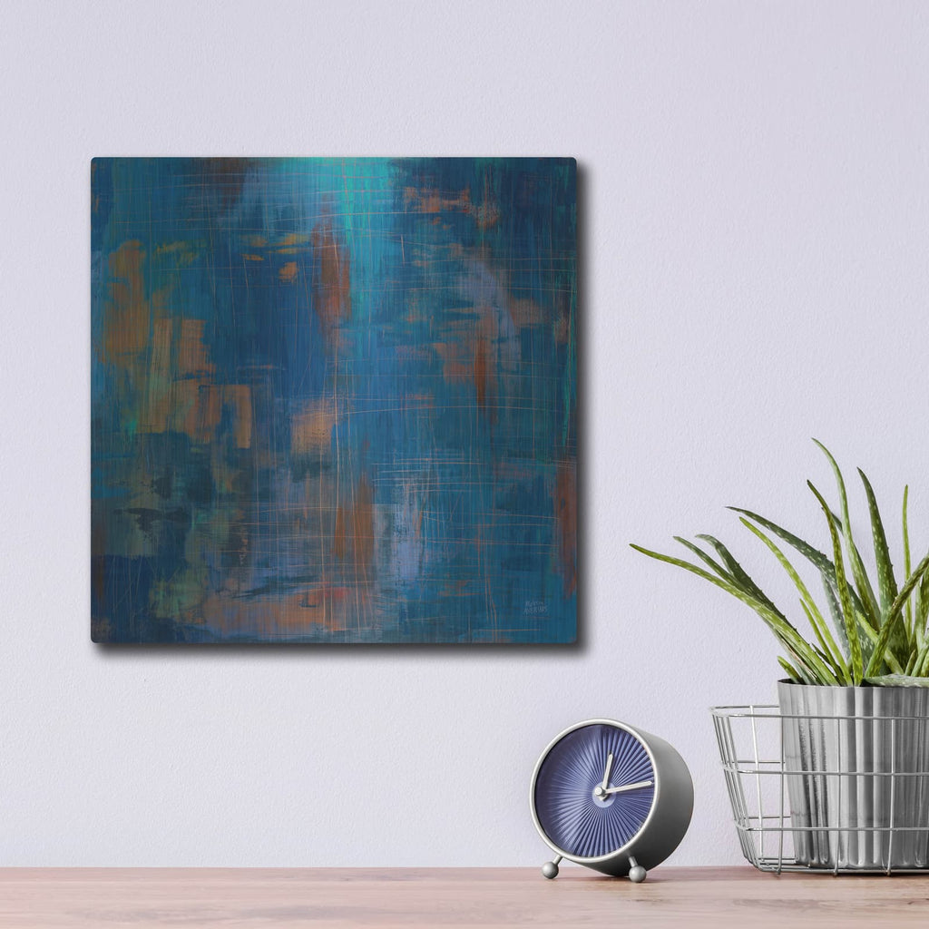 'Northern Lights' by Melissa Averinos – Metal Wall Art, 12x12 room view