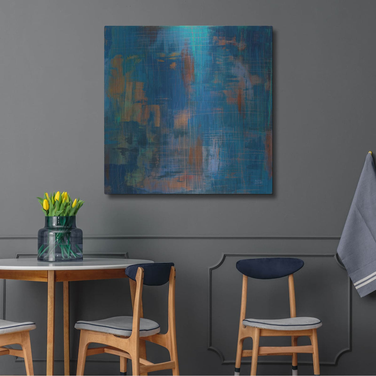 'Northern Lights' by Melissa Averinos – Metal Wall Art, 36x36 room view