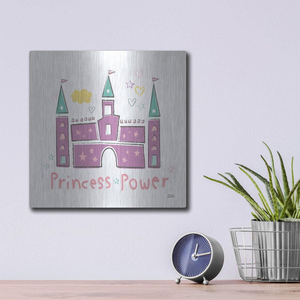 'Rainbow Dream 8' by Melissa Averinos – Metal Wall Art, 12x12 room view