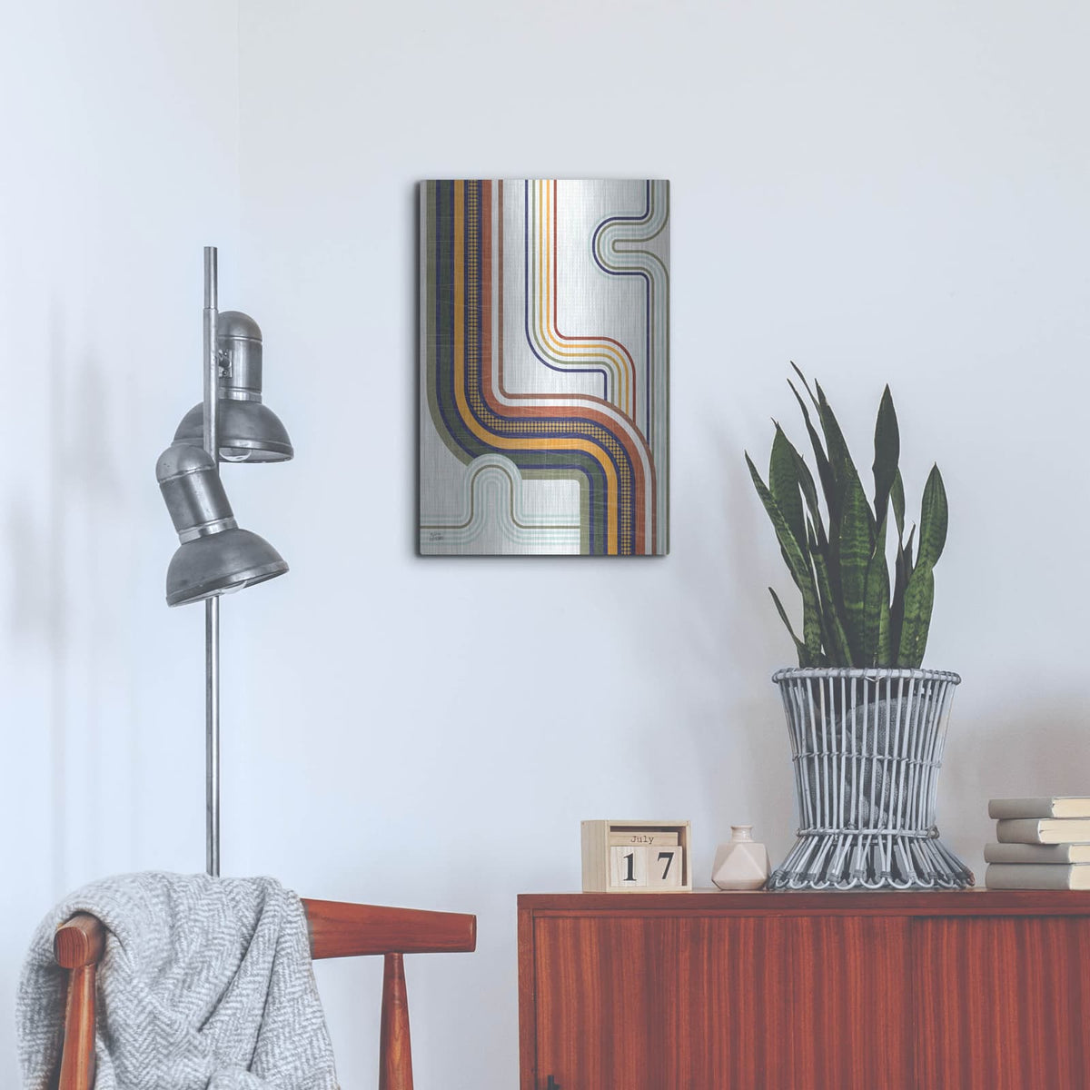 'Retro Subway 2' by Melissa Averinos – Metal Wall Art, 16x24 room view