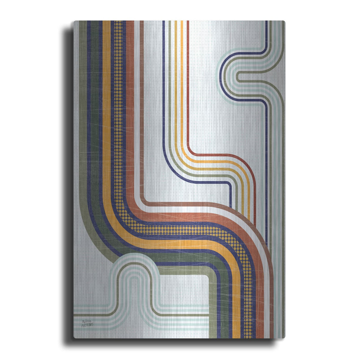 'Retro Subway 2' by Melissa Averinos – Metal Wall Art
