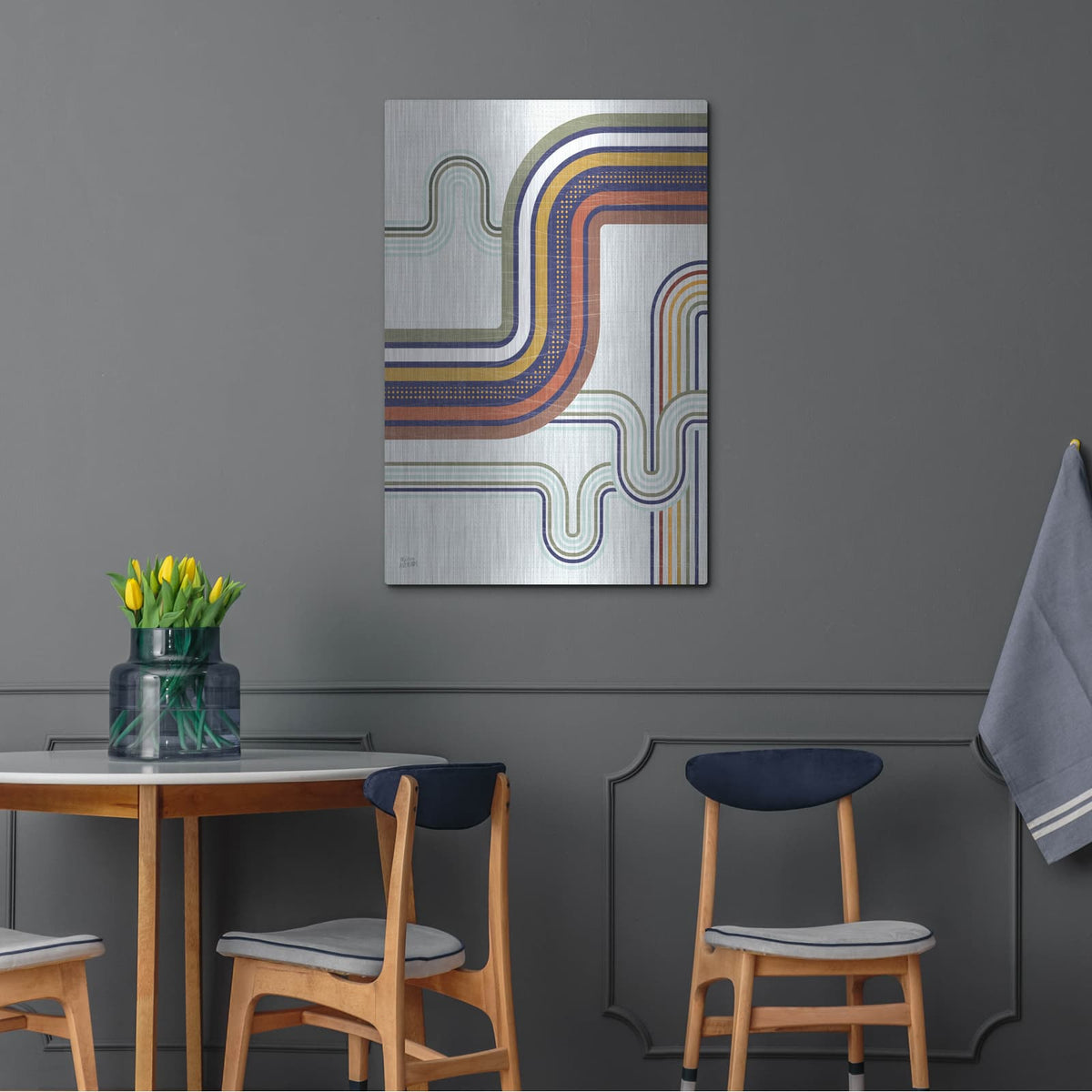 'Retro Subway 1' by Melissa Averinos – Metal Wall Art, 24x36 room view