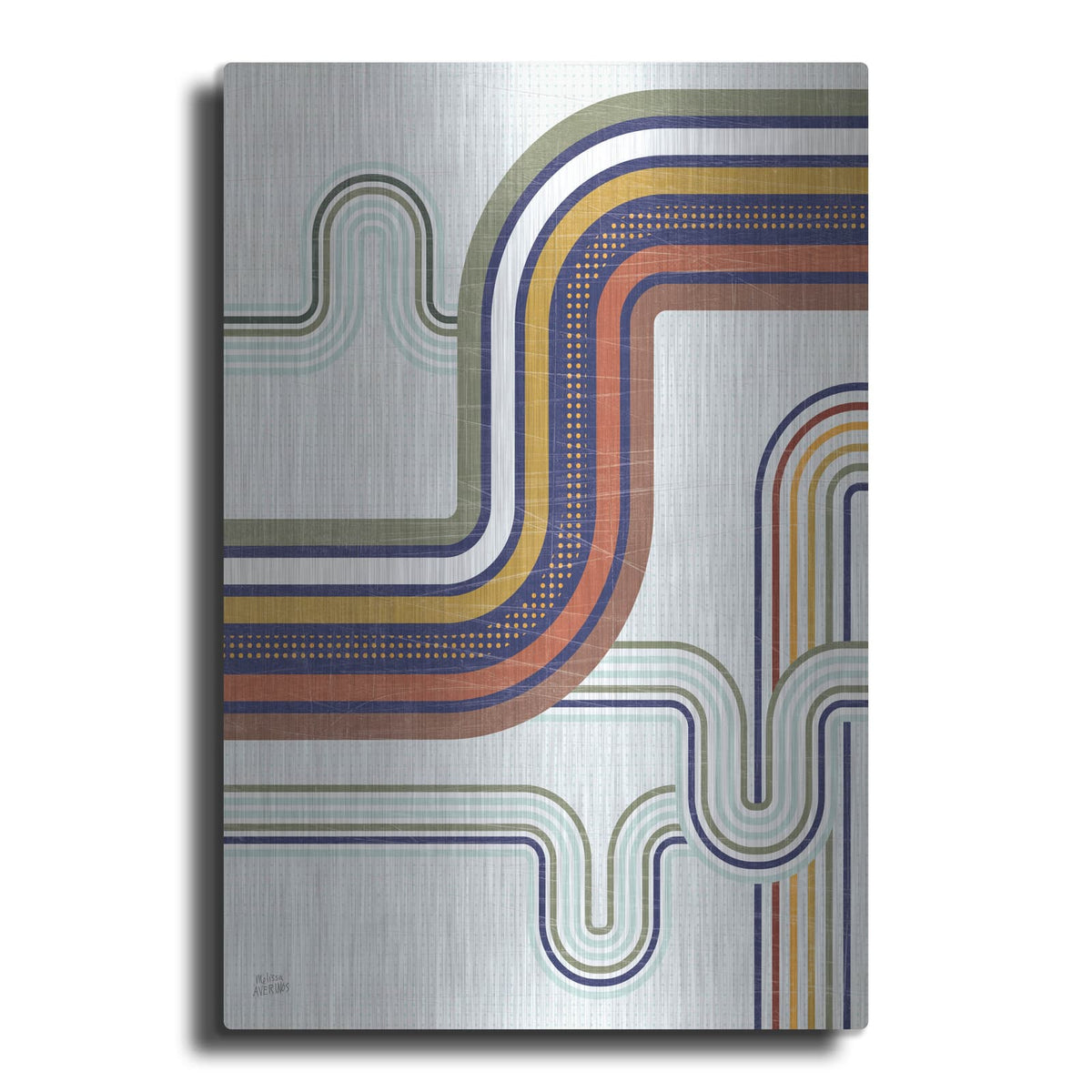'Retro Subway 1' by Melissa Averinos – Metal Wall Art