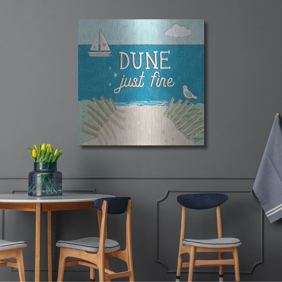 'Sea And Me 2' by Melissa Averinos – Metal Wall Art, 36x36 room view