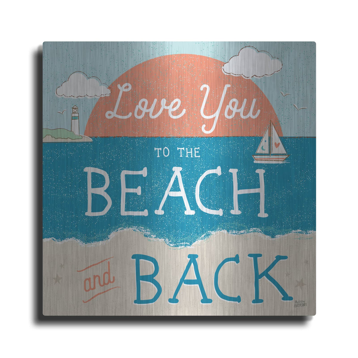 'Sea And Me 3' by Melissa Averinos – Metal Wall Art