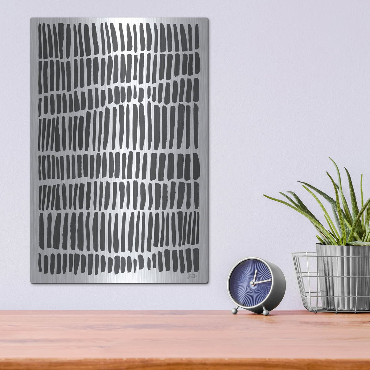 'Strokes Of Luck' by Melissa Averinos – Metal Wall Art, 12x16 room view