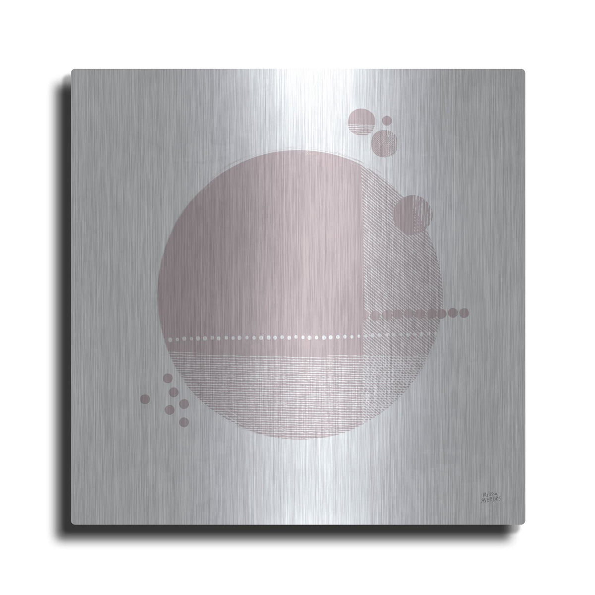 'Tribeca 2 Mauve' by Melissa Averinos – Metal Wall Art