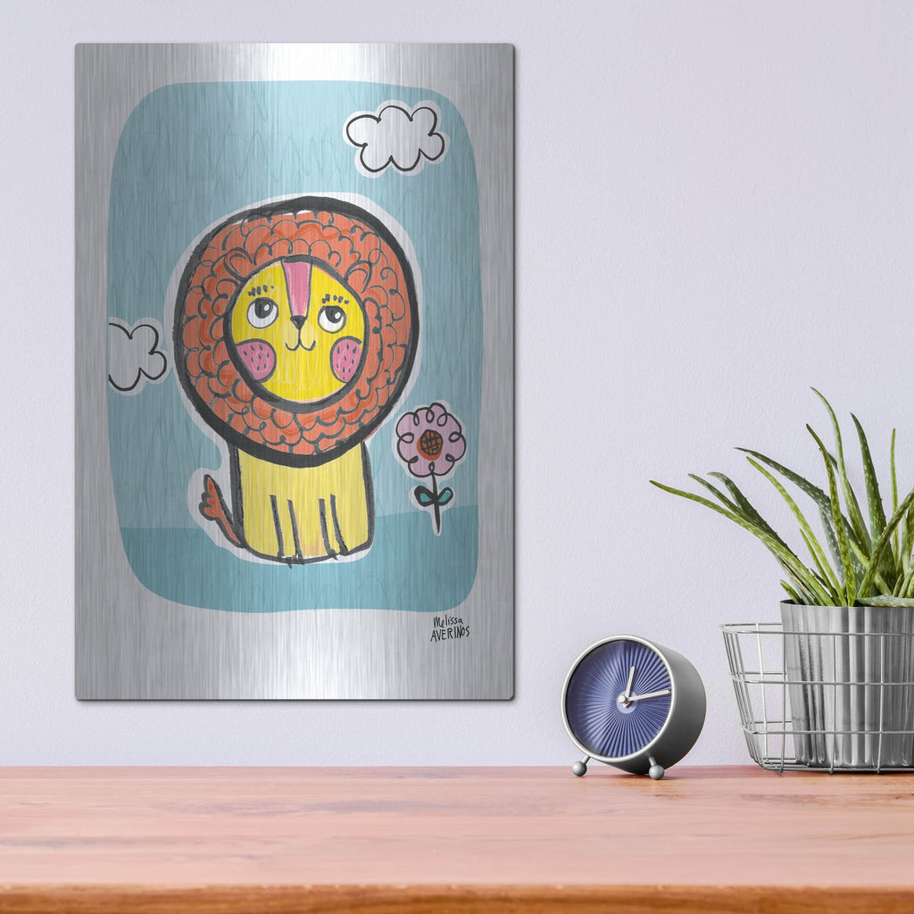 'Wild About You Lion' by Melissa Averinos – Metal Wall Art, 12x16 room view