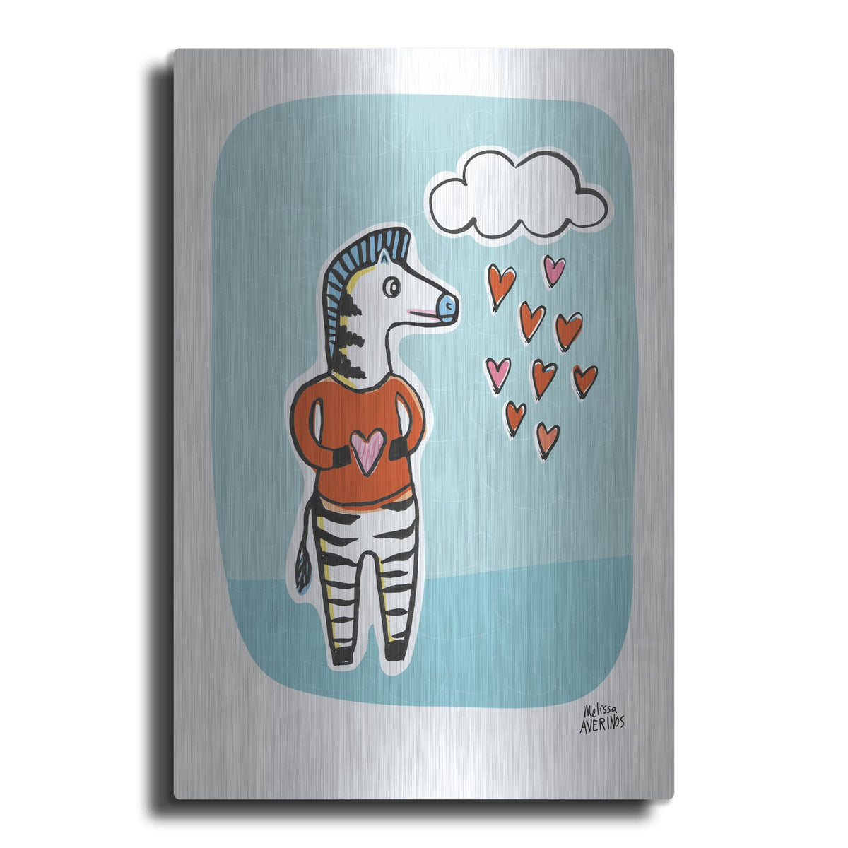 'Wild About You Zebra' by Melissa Averinos – Metal Wall Art