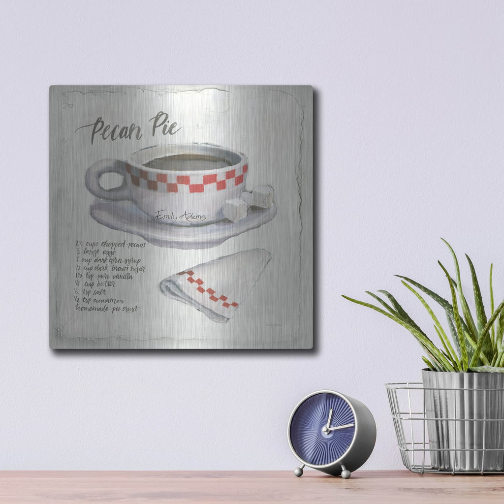 'American Diner 4' by Emily Adams – Metal Wall Art, 12x12 room view