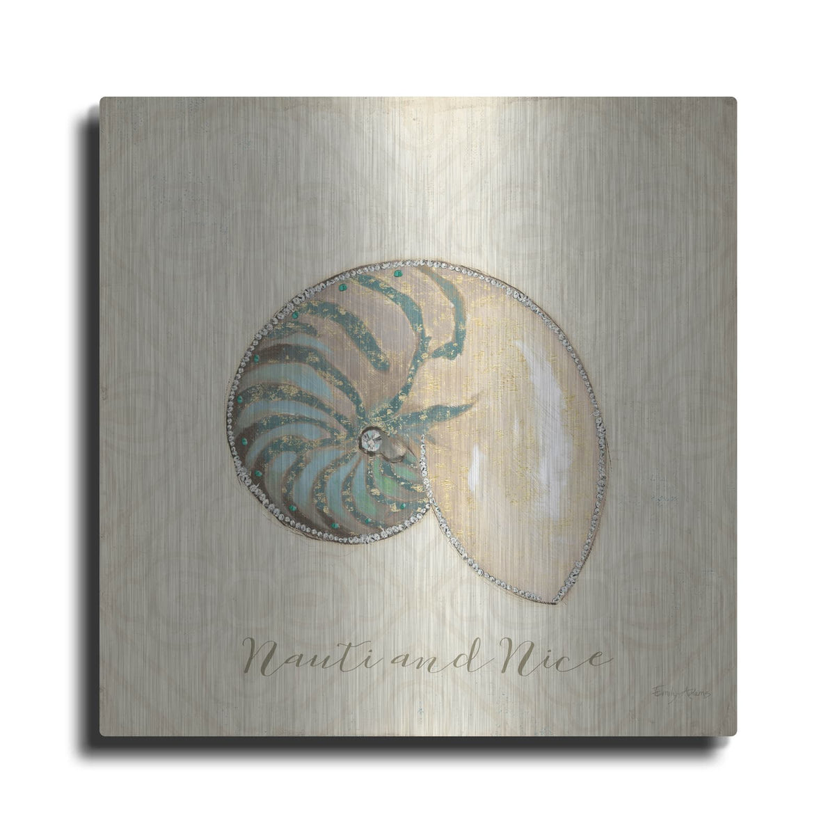 'Beach Treasures 3 Christmas' by Emily Adams – Metal Wall Art
