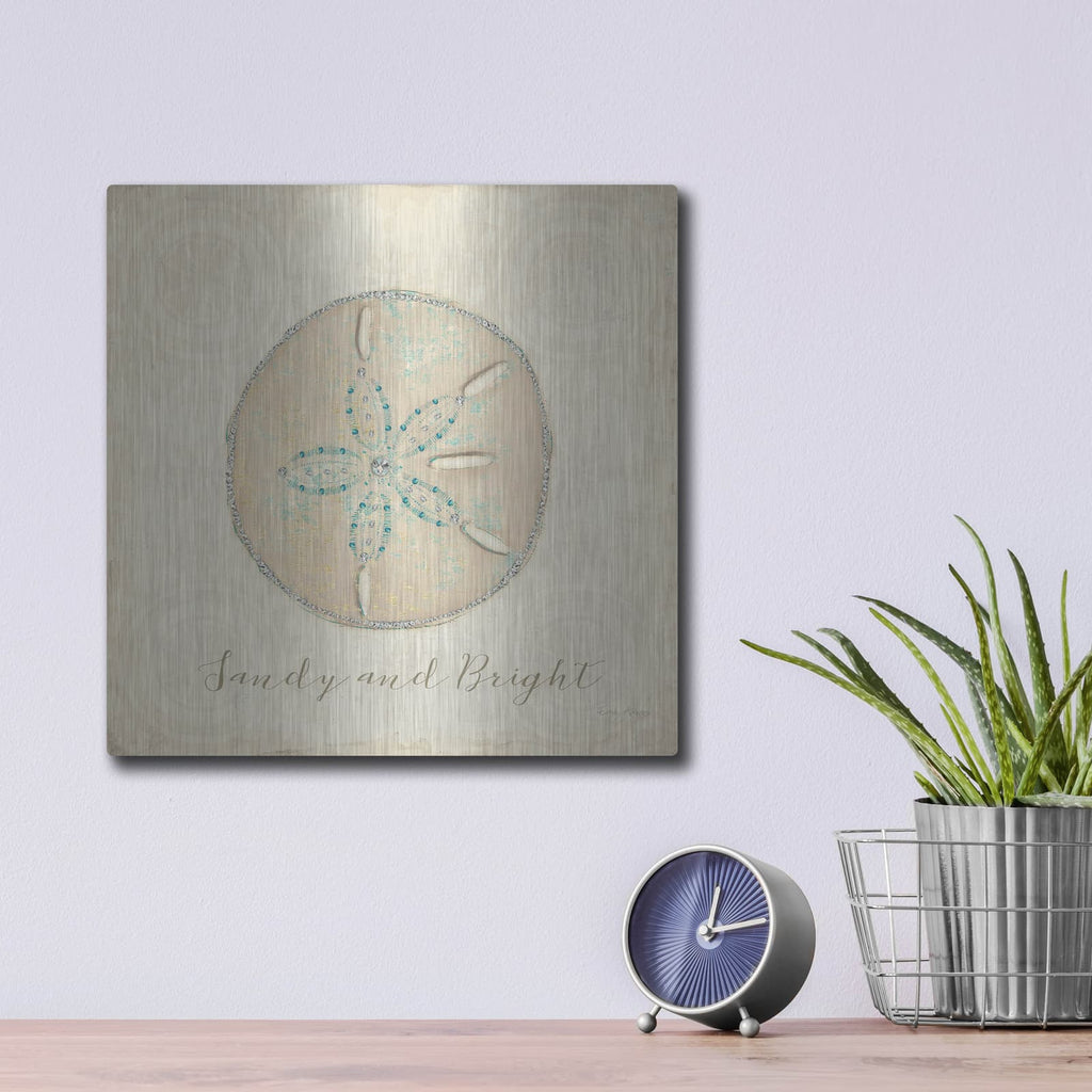 'Beach Treasures 4 Christmas' by Emily Adams – Metal Wall Art, 12x12 room view