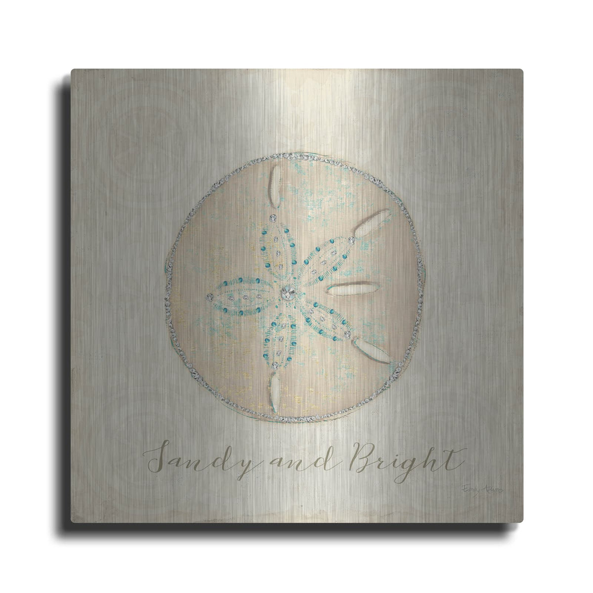 'Beach Treasures 4 Christmas' by Emily Adams – Metal Wall Art