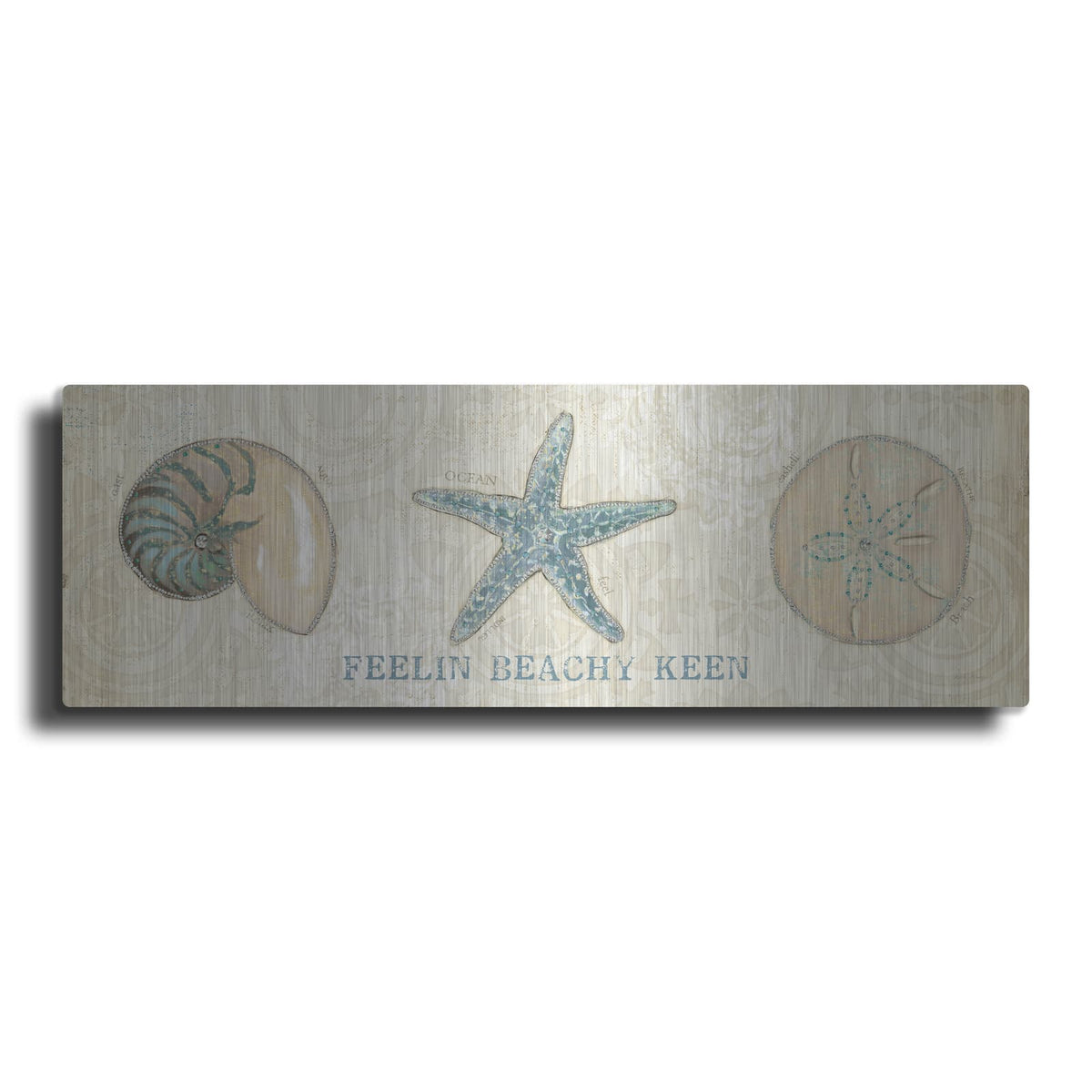 'Beach Treasures 7' by Emily Adams – Metal Wall Art