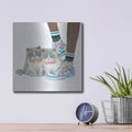 'Cutie Kitties 8' by Emily Adams – Metal Wall Art, 12x12 room view