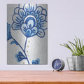 'Flora Chinoiserie 3' by Emily Adams – Metal Wall Art, 12x16 room view