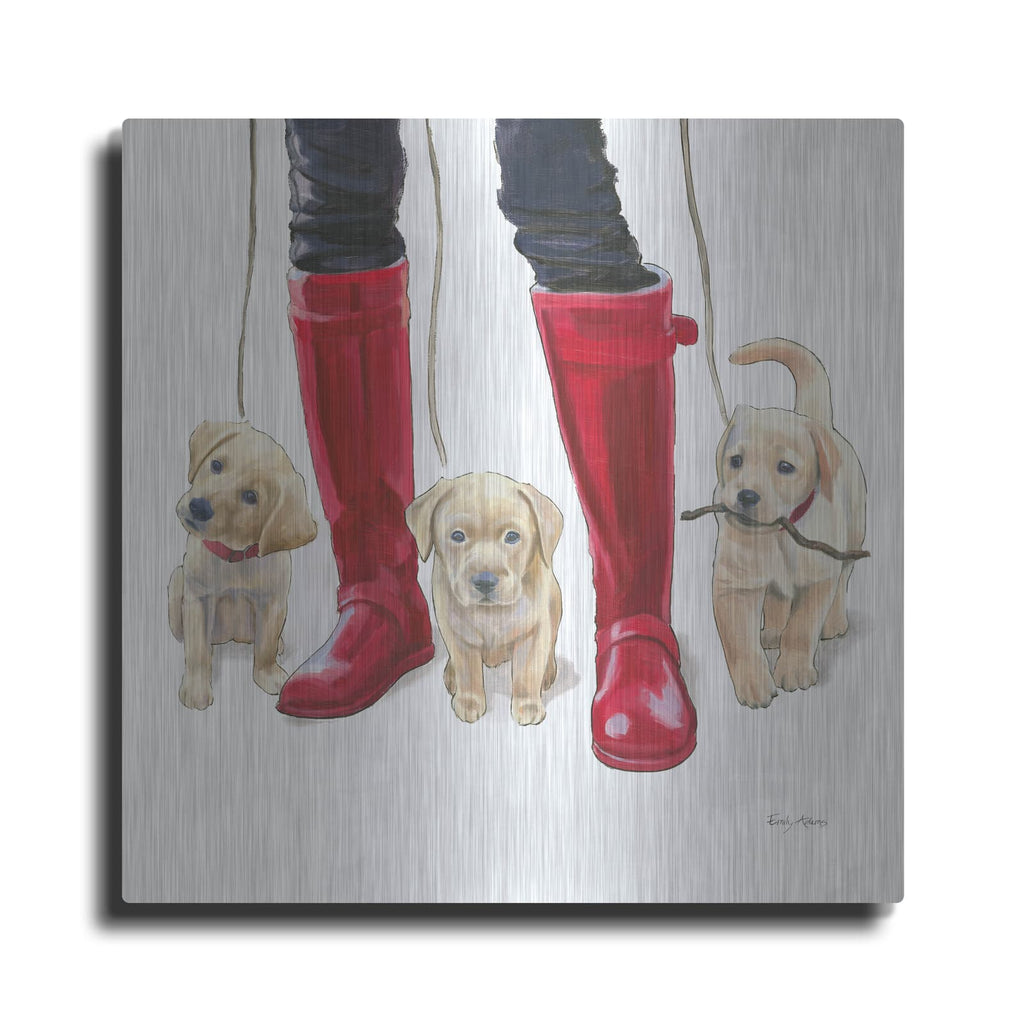 'Furry Fashion Friends 1' by Emily Adams – Metal Wall Art