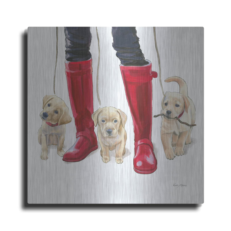 'Furry Fashion Friends 1' by Emily Adams – Metal Wall Art