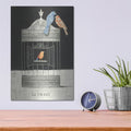 'La Tweet' by Emily Adams – Metal Wall Art, 12x16 room view