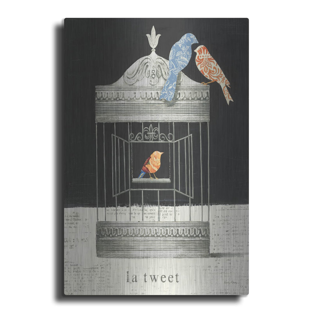 'La Tweet' by Emily Adams – Metal Wall Art