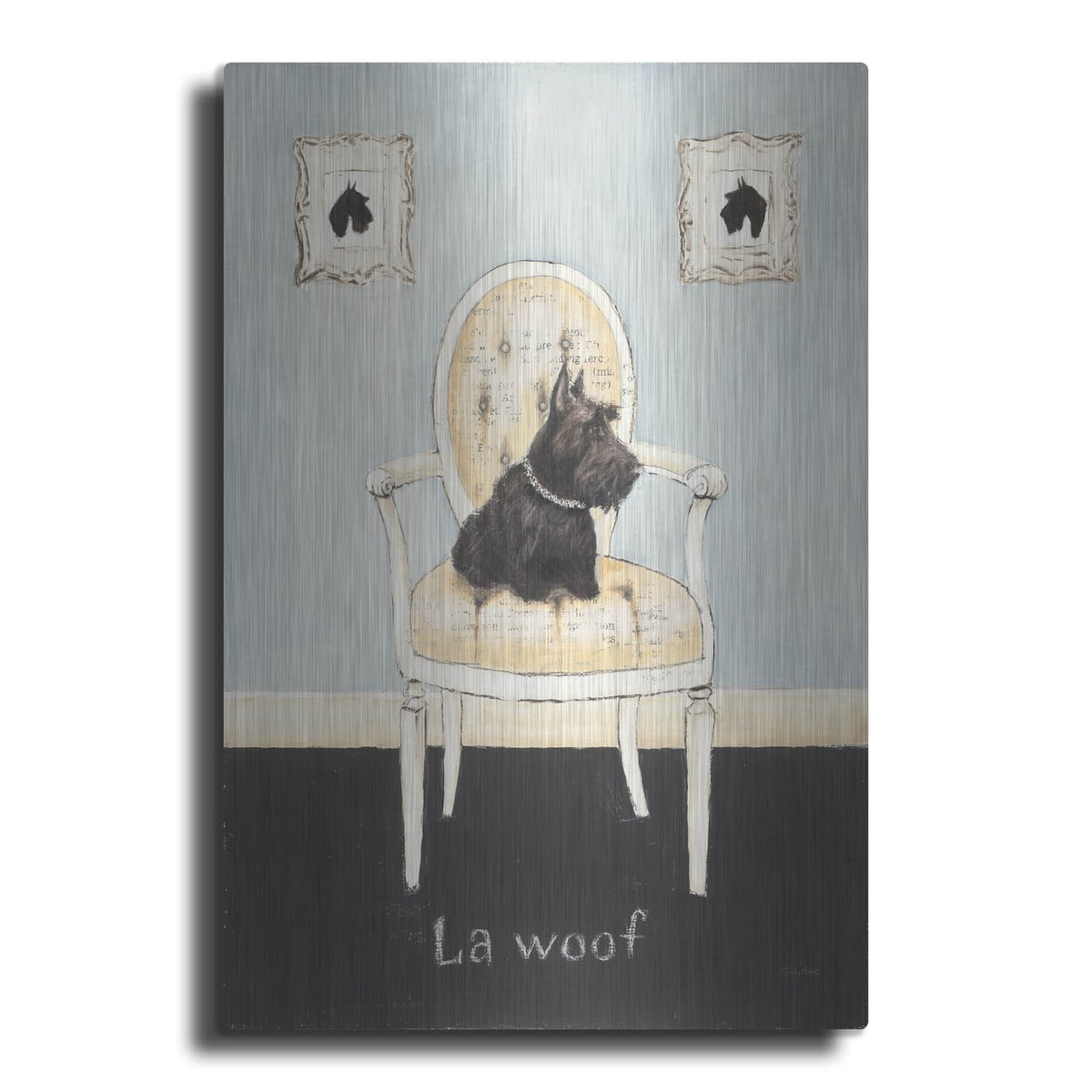 'La Woof' by Emily Adams – Metal Wall Art