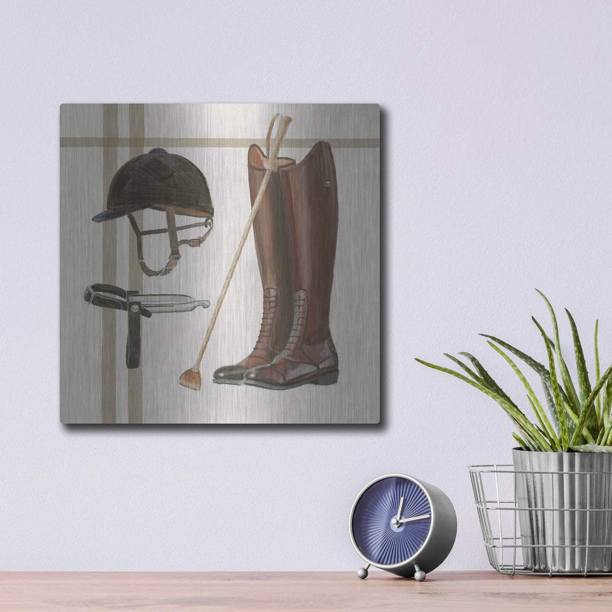 'Natural Charm 5' by Emily Adams – Metal Wall Art, 12x12 room view