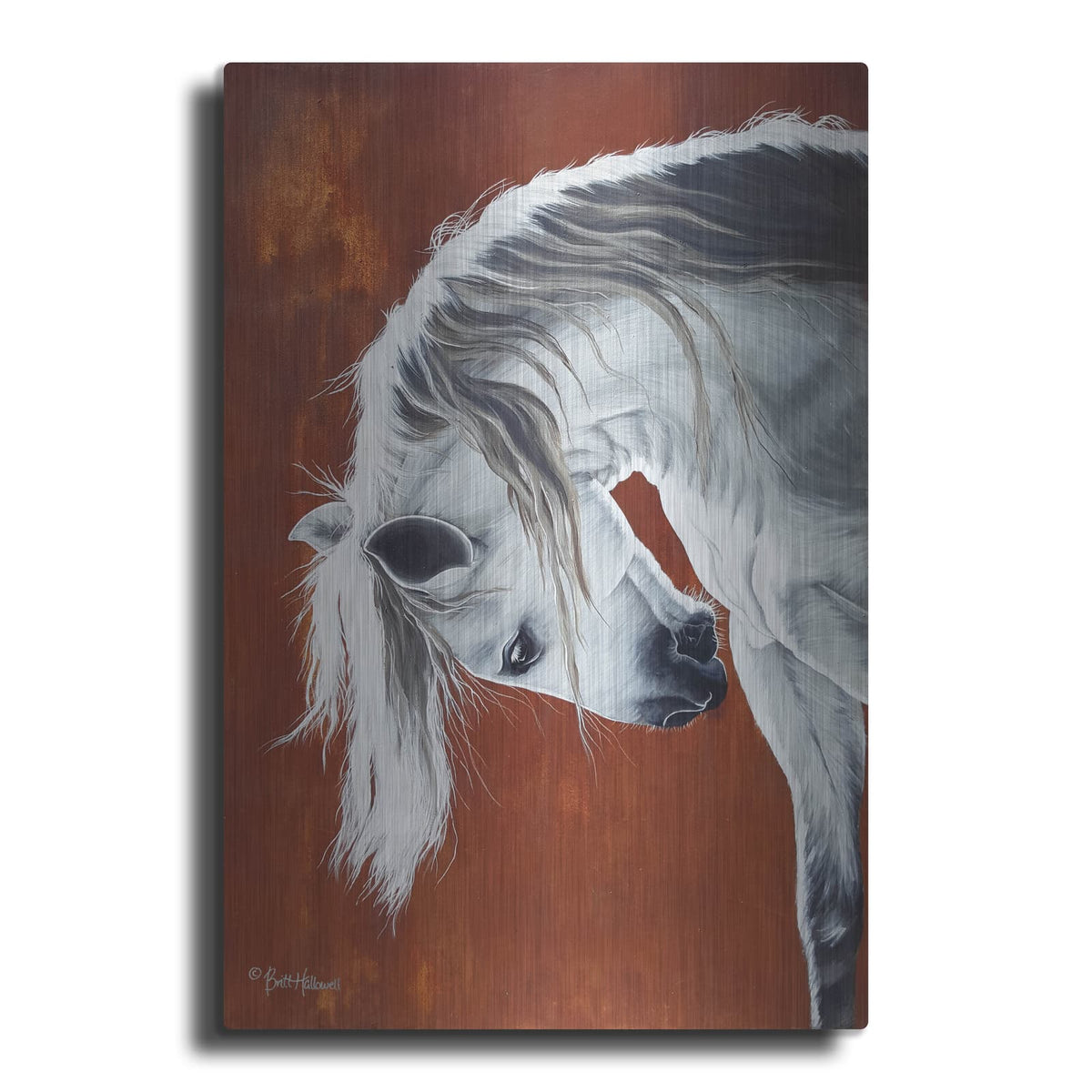'The Untamable Heart' by Britt Hallowell – Metal Wall Art