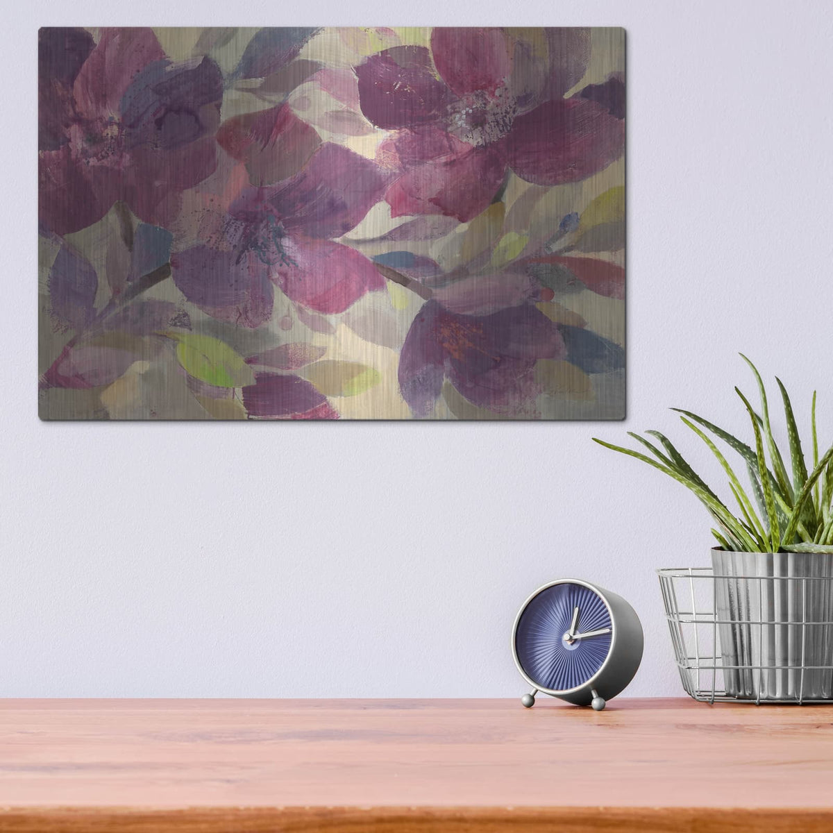 'Autumn Blooms' by Albena Hristova – Metal Wall Art, 16x12 room view