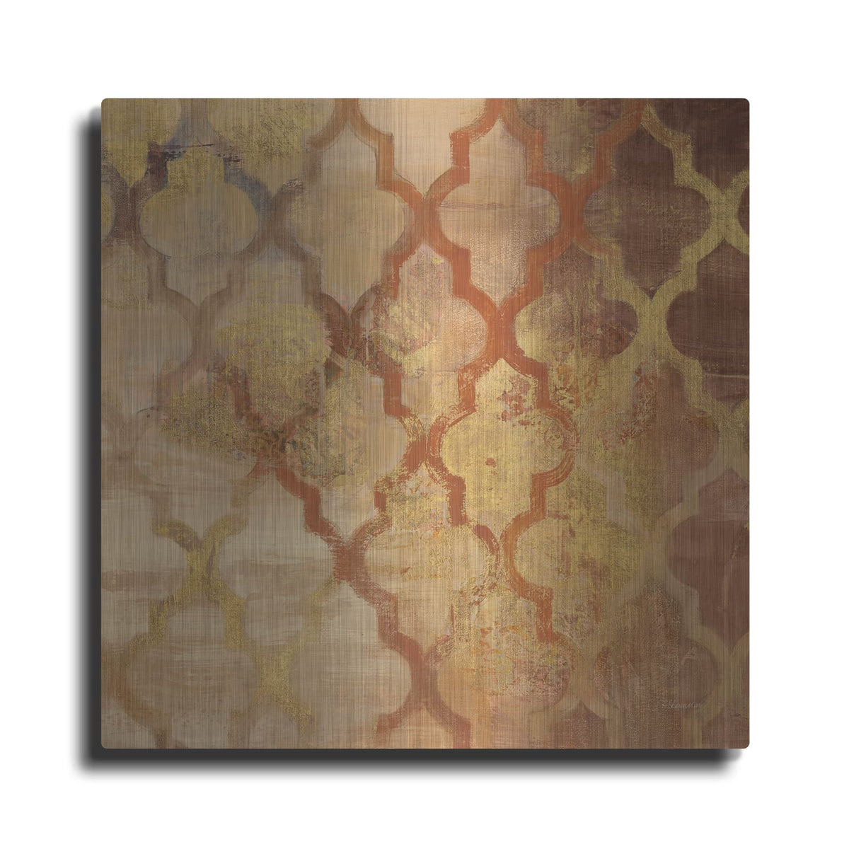 'Gilded Rockin Moroccan' by Albena Hristova – Metal Wall Art