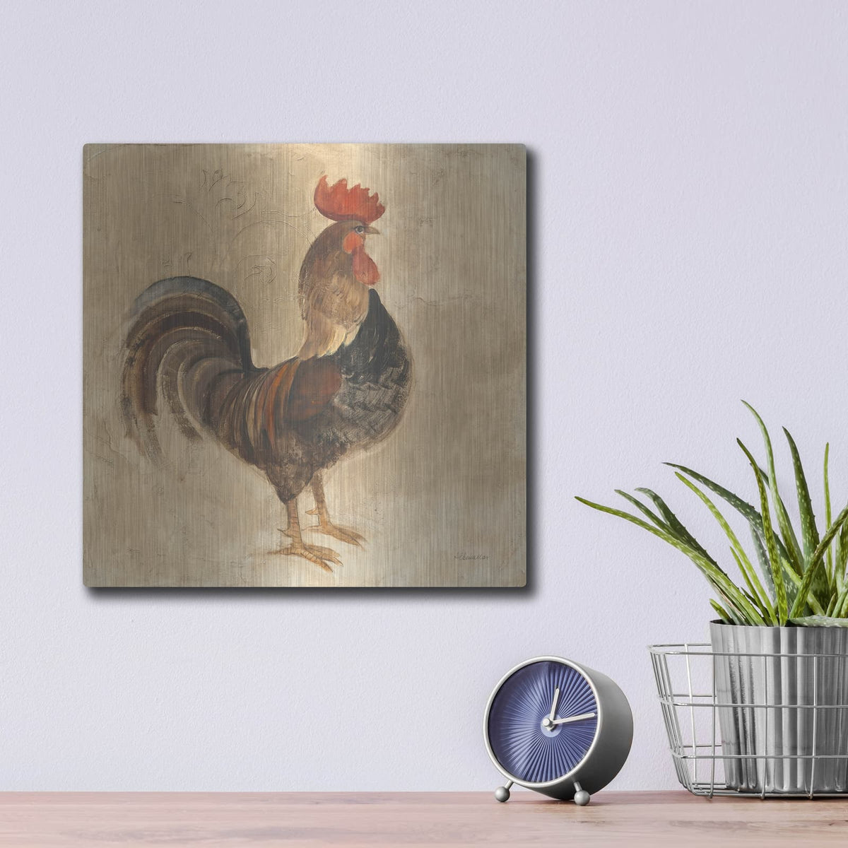 'Farm Friend 3' by Albena Hristova – Metal Wall Art, 12x12 room view