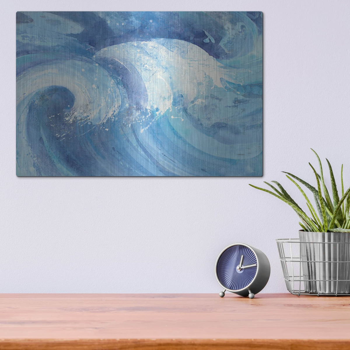 'The Big Wave' by Albena Hristova – Metal Wall Art, 16x12 room view