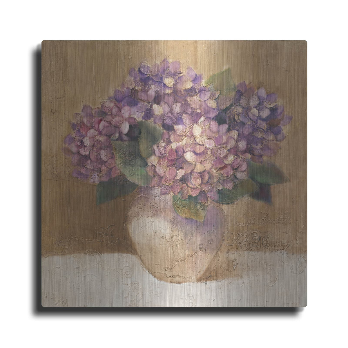 'Purple Bouquet 1' by Albena Hristova – Metal Wall Art