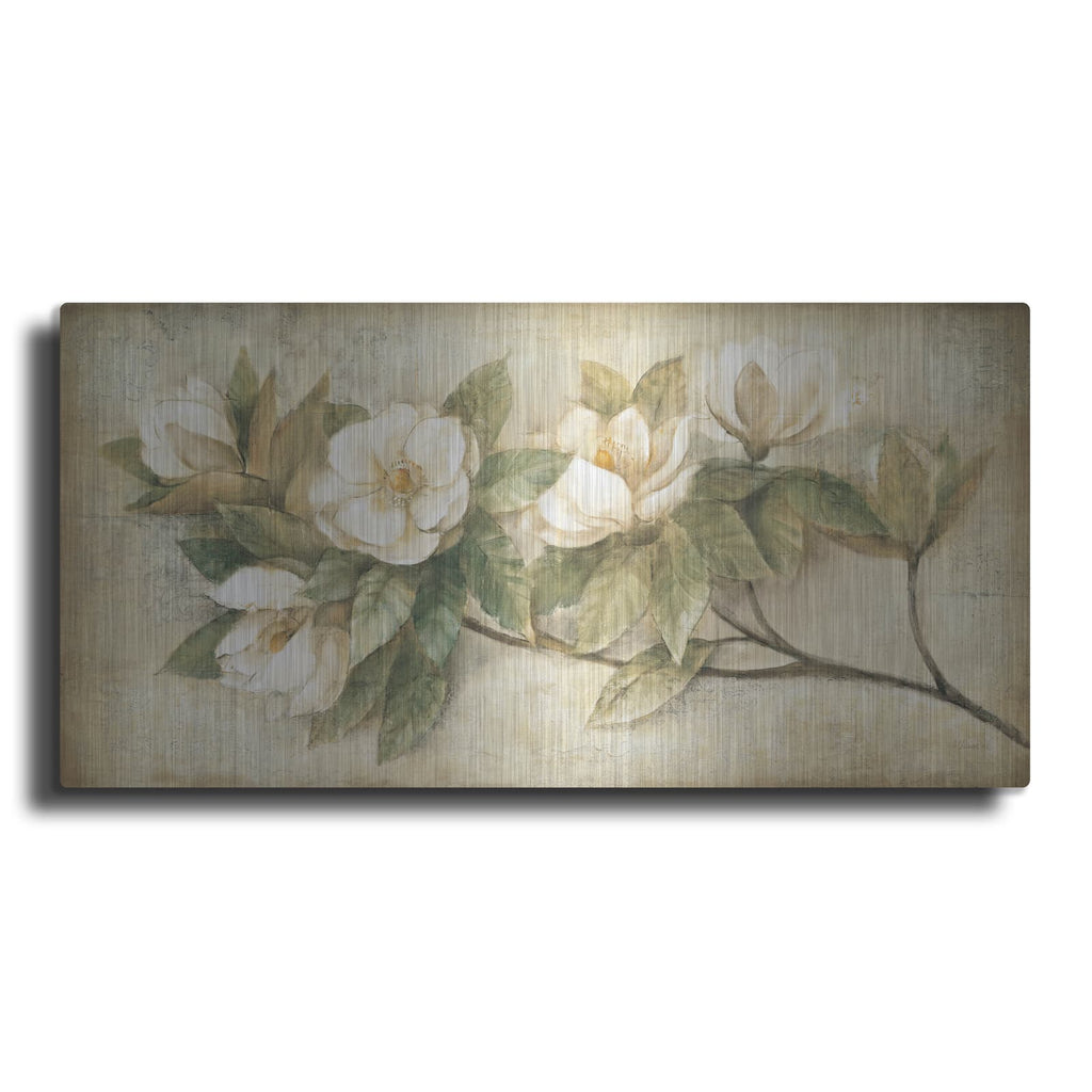'Sugar Magnolia Vintage' by Albena Hristova – Metal Wall Art