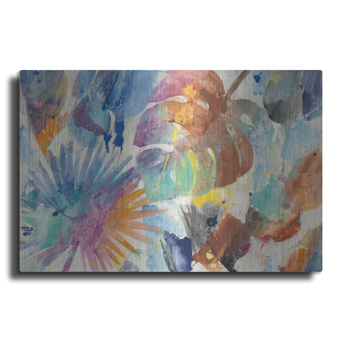 'Palm Abstract' by Albena Hristova – Metal Wall Art