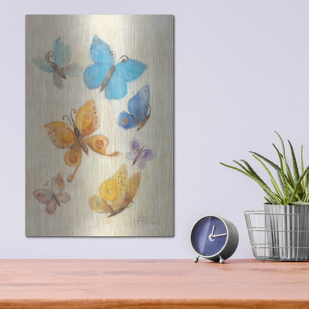 'Butterflies' by Albena Hristova – Metal Wall Art, 12x16 room view