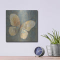 'Damask Butterfly 2' by Albena Hristova – Metal Wall Art, 12x12 room view