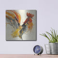 'Festive Rooster 1' by Albena Hristova – Metal Wall Art, 12x12 room view