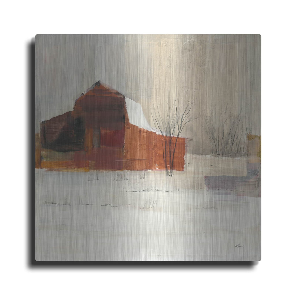 'Winter On The Farm' by Albena Hristova – Metal Wall Art