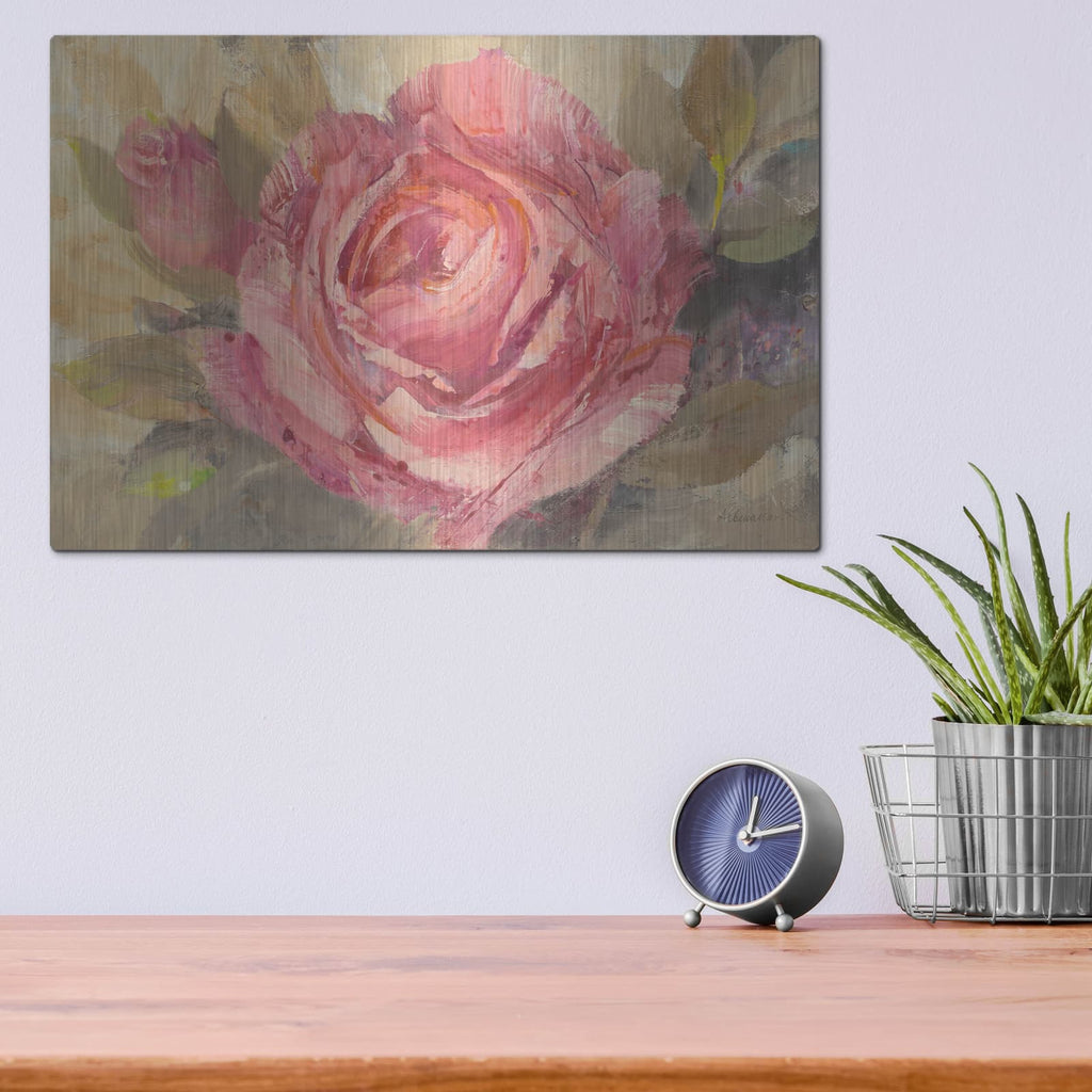 'June Roses 1' by Albena Hristova – Metal Wall Art, 16x12 room view