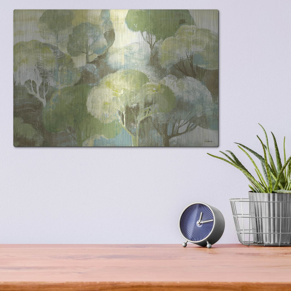 'Looking Out At The Trees Cool' by Albena Hristova – Metal Wall Art, 16x12 room view