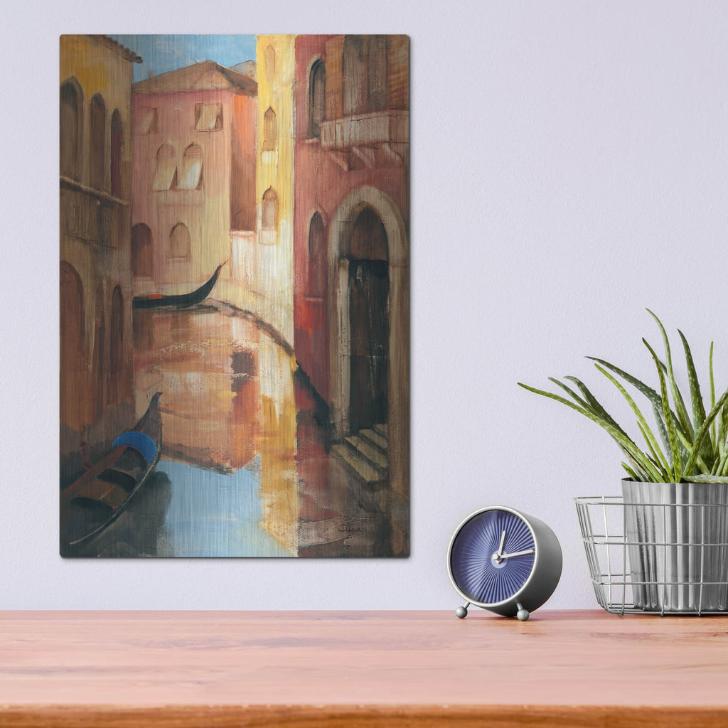 'Morning On The Canal 2' by Albena Hristova – Metal Wall Art, 12x16 room view