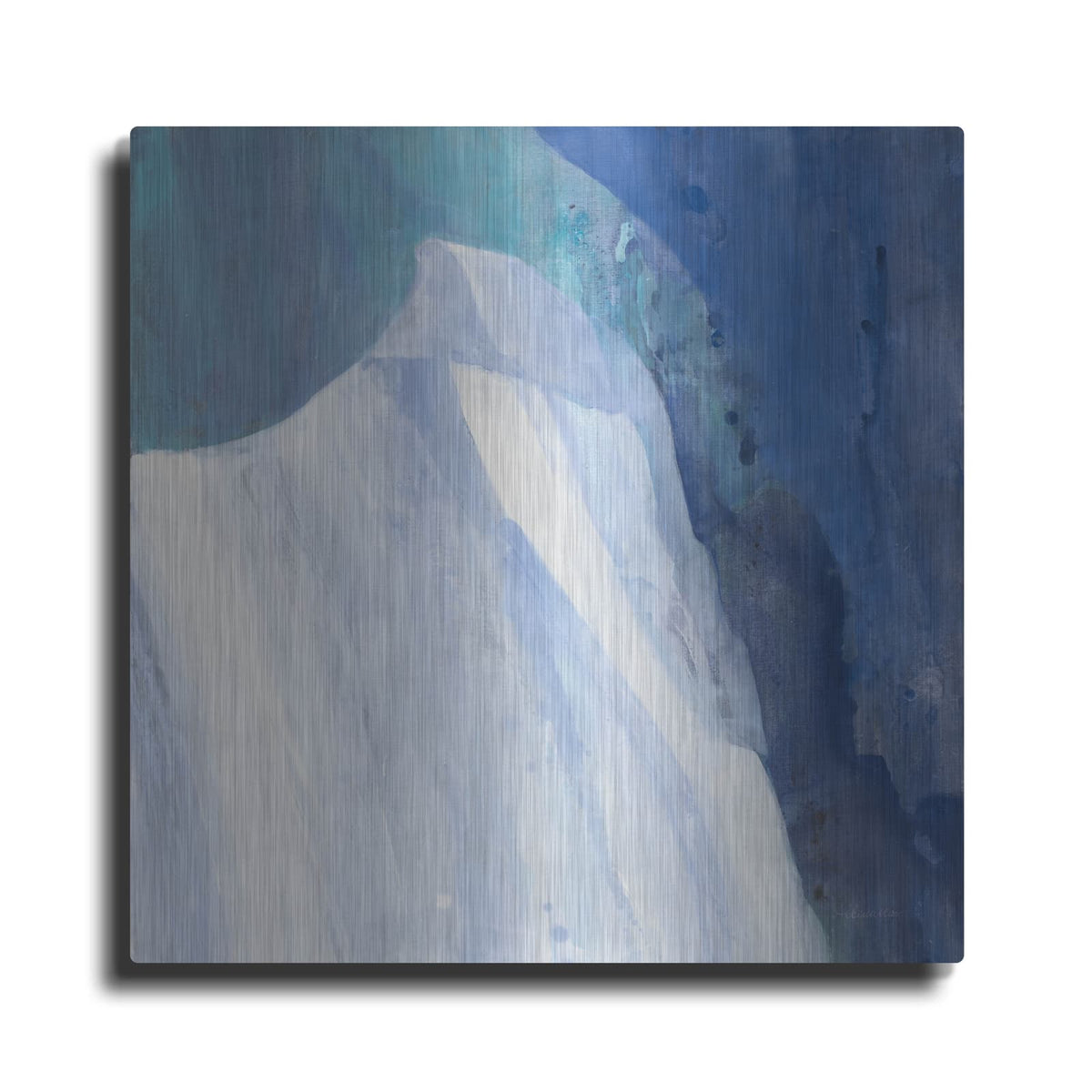 'Crystal Morning Blue' by Albena Hristova – Metal Wall Art