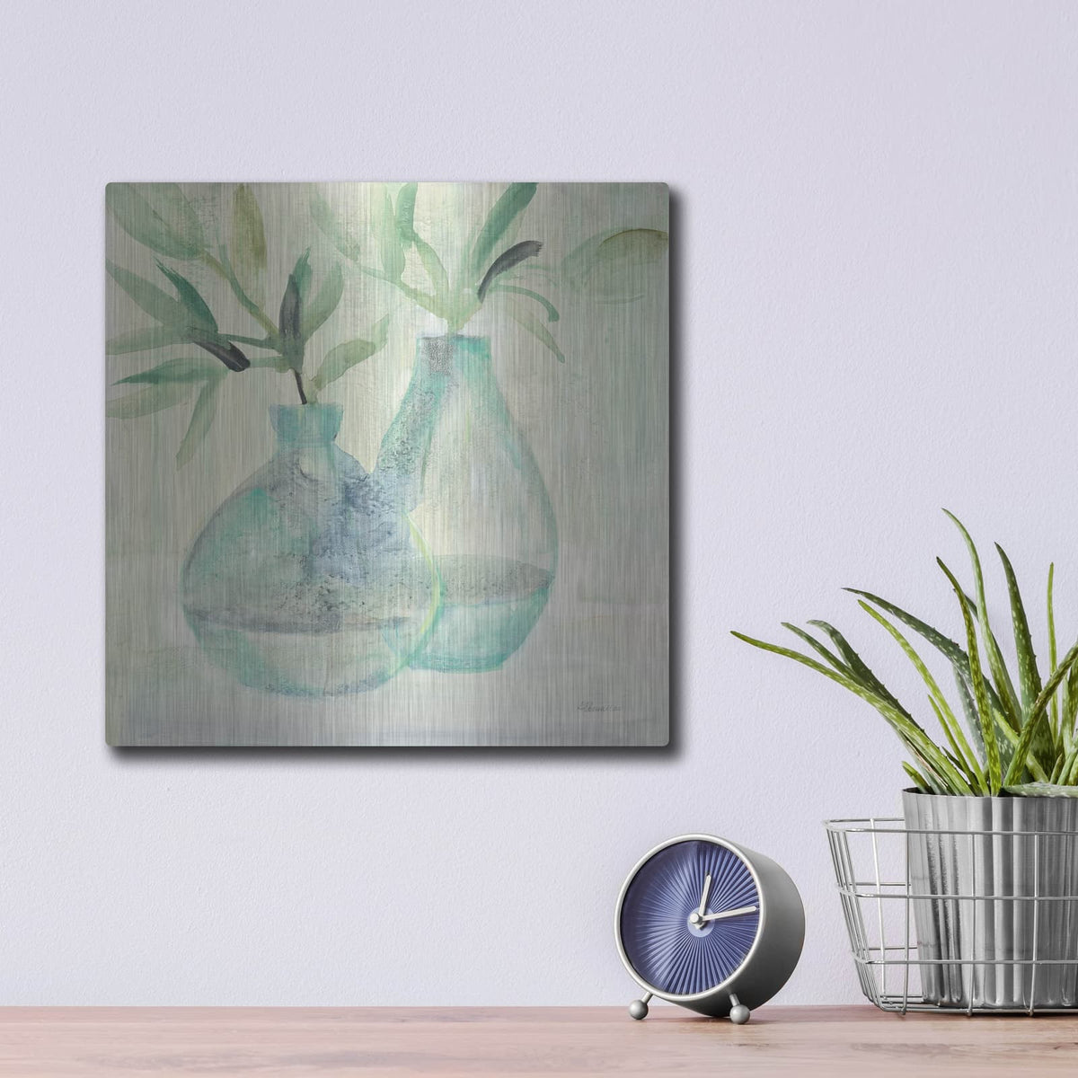 'Pretty Jars' by Albena Hristova – Metal Wall Art, 12x12 room view