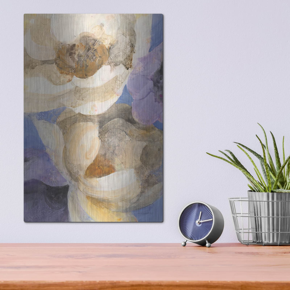 'Bright Floral 1' by Albena Hristova – Metal Wall Art, 12x16 room view