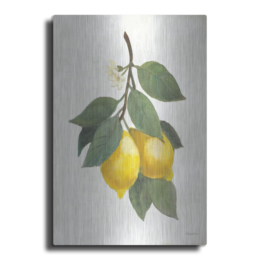 'Lemon Branch 2' by Albena Hristova – Metal Wall Art