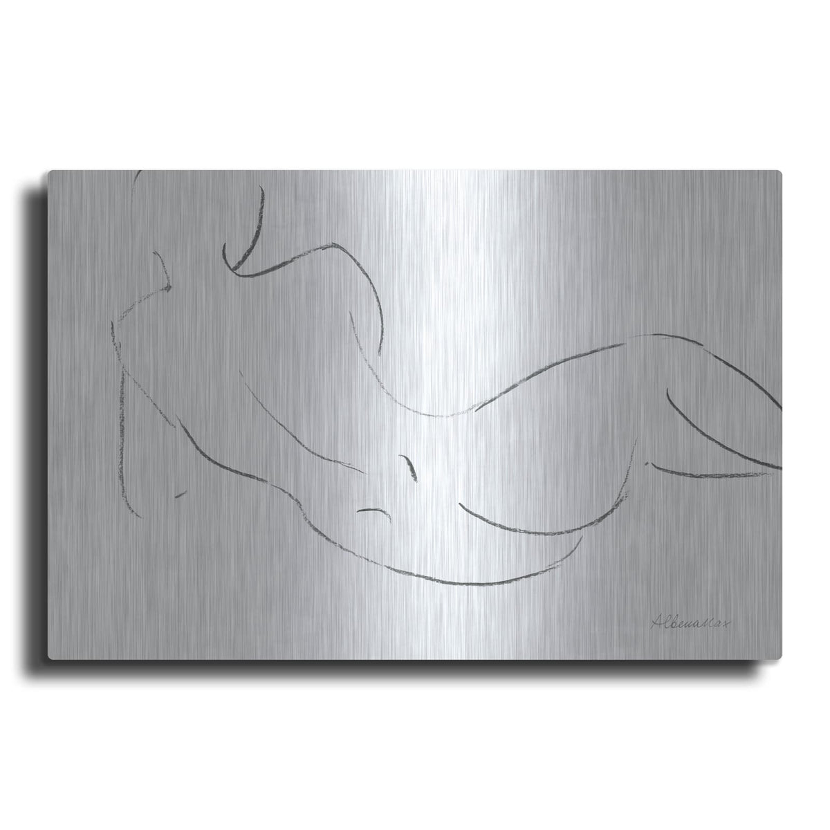 'Nude Sketch 3' by Albena Hristova – Metal Wall Art